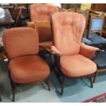 A pair of Ercol armchairs and a smaller Ercol armchair (3) Condition Report: Available upon request