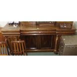 A Victorian mahogany inverted breakfront sideboard Condition Report: Available upon request