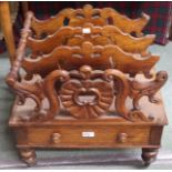 A Victorian rosewood Canterbury (def) Condition Report: Available upon request