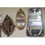 Three wall mirrors (3) Condition Report: Available upon request