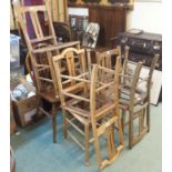 Five assorted bedroom chairs