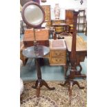 A mahogany washstand and a mahogany torchere (2) Condition Report: Available upon request
