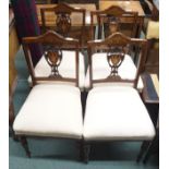 A set of four Victorian rosewood parlour chairs (4) Condition Report: Available upon request