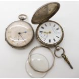 A John Forrest silver pocket watch date Chester 1898, together with a further silver pocket watch By