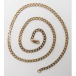 A 9ct curb link chain length 56cm, weight 19.2gms Condition Report: Available upon request