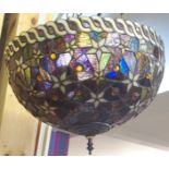 A Tiffany style ceiling light Condition Report: Available upon request