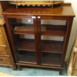 A mahogany bookcase, 113cm high x 79cm wide x 32cm deep Condition Report: Available upon request