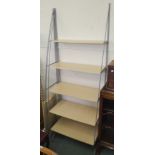 Two modern sets of shelves, 201cm high x 73cm wide x 38cm deep (2) Condition Report: Available