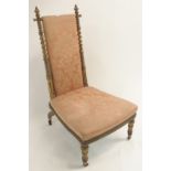 A Victorian gilt framed chair Condition Report: Available upon request