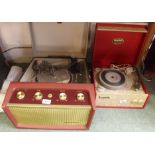 A Dansette record player and an HMV record player (2) Condition Report: Available upon request