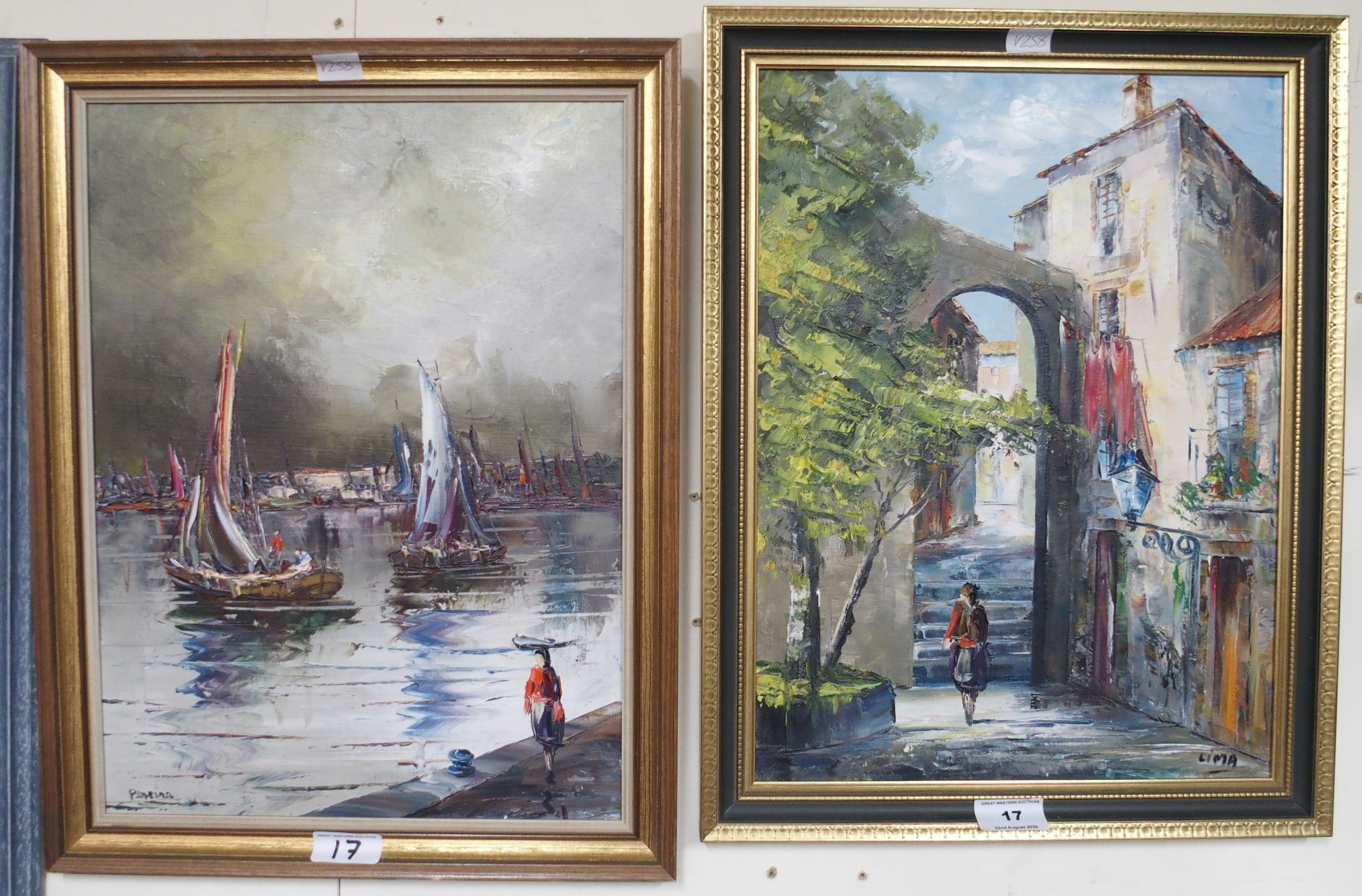 Two oil on boards (2) Condition Report: Available upon request