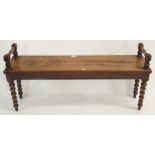 An oak bench, 50cm high x 107cm wide x 26cm deep Condition Report: