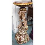 A large ceramic pedestal, 96cm high Condition Report: