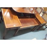 A reproduction coffee table and two matching side tables (3) Condition Report: Available upon