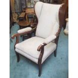 An Edwardian mahogany armchair Condition Report: Available upon request