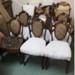 *WITHDRAWN* Two sets of six Victorian mahogany dining chairs (for re-upholstery) (12)