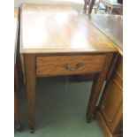 A Victorian mahogany Pembroke table, 80cm high x 115cm wide x 62cm deep Condition Report: