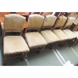 Five Waring and Gillows limed oak dining chairs (5) Condition Report: Available upon request