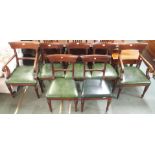 A set of Regency mahogany dining chairs comprising two carvers and five dining chairs (7)