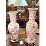Two ceramic table lamps (2) Condition Report: Available upon request