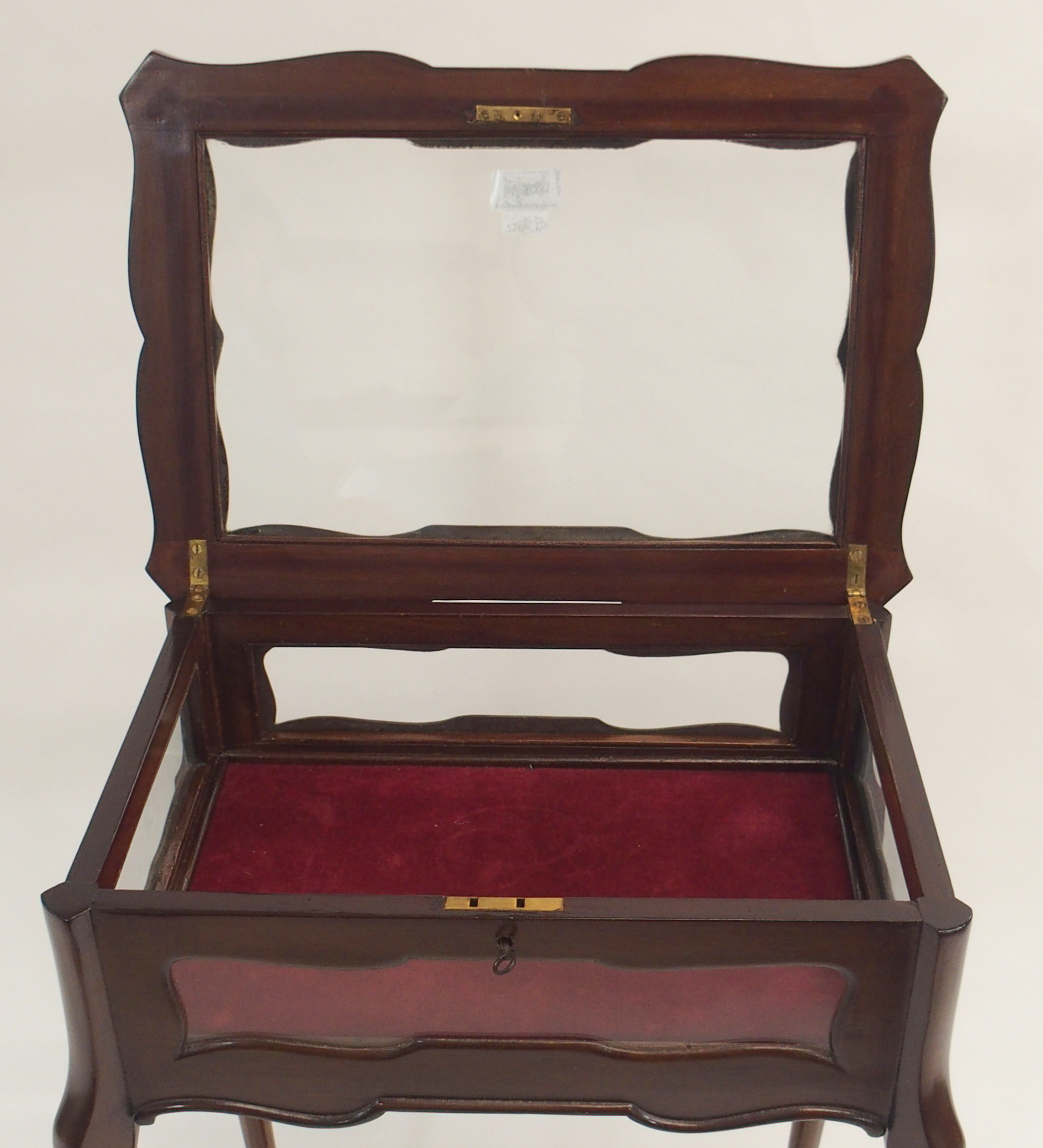 A small mahogany bijouterie table, 73cm high x 43cm wide x 30cm deep Condition Report: Available - Image 2 of 2