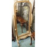 A Victorian cheval mirror, 164cm high Condition Report: Available upon request