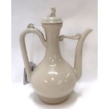 A Chinese white glazed teapot with four character mark to base Condition Report: Available upon