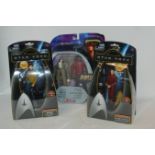 A collection of Star Trek figures all in original blister packs Condition Report: Available upon