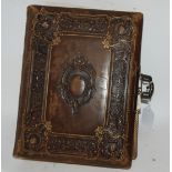 A Victorian family photograph album, family bible Condition Report: Available upon request