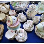 A Richmond Wild Anemone coffee set and a Queen Anne harlequin teaset Condition Report: Available