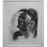 PETER HOWSON ISAH signed, etching, pp2, dated, (19)87, 37 x 29cm Condition Report: Available upon