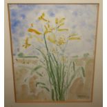 JAMES ROBERTSON ARSA, RSW, RGI Garden Flowers, signed, watercolour, 25 x 18cm Condition Report: