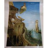 SALVADOR DALI Limited Edition Imperial Monument, to the child woman, signed, print, 203/300, blind