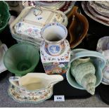 Spode Royal Jasmine tablewares and assorted other items Condition Report: No condition report