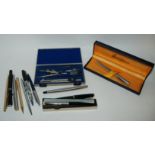 A collection of various fountain pens etc Condition Report: Available upon request