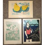 *WITHDRAWN* GROUP OF ETCHINGS, screen prints and photographs (a lot) Condition Report: