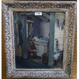 ALASTAIR D WILKIE Interior, signed, oil on canvas, 35 x 30cm Condition Report: Available upon