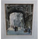 BARRY PITTAR Clock Tower, Rouen, signed, watercolour, 34 x 28cm Condition Report: Available upon