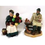 Two Royal Doulton figures Lunchtime and The Old Balloon Seller Condition Report: Available upon