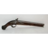 A flintlock pistol, tricorn hat etc Condition Report: Available upon request