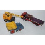 A collection of Dinky and other models including Muir Hill Dumper, Coles Mobil Crane, Foden Truck