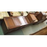 A four panel blanket chest, telephone table and a Stag bureau (def) (3) Condition Report: