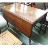A mahogany Pembroke table, 70cm high x 57cm wide x 105cm deep Condition Report: Available upon