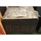 A wooden trunk "A.C. Mackie, R.A." Condition Report: Available upon request