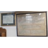 A Glasgow harbour and docks map, A.G.Gardiner Nov 1934, 66cm high x 84cm wide and a John