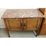 A marble topped washstand, 79cm high x 99cm wide x 44cm deep Condition Report: Available upon