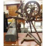 A spinning wheel (def) and a projector (2) Condition Report: Available upon request