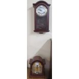 A wall clock and a mantle clock (2) Condition Report: Available upon request