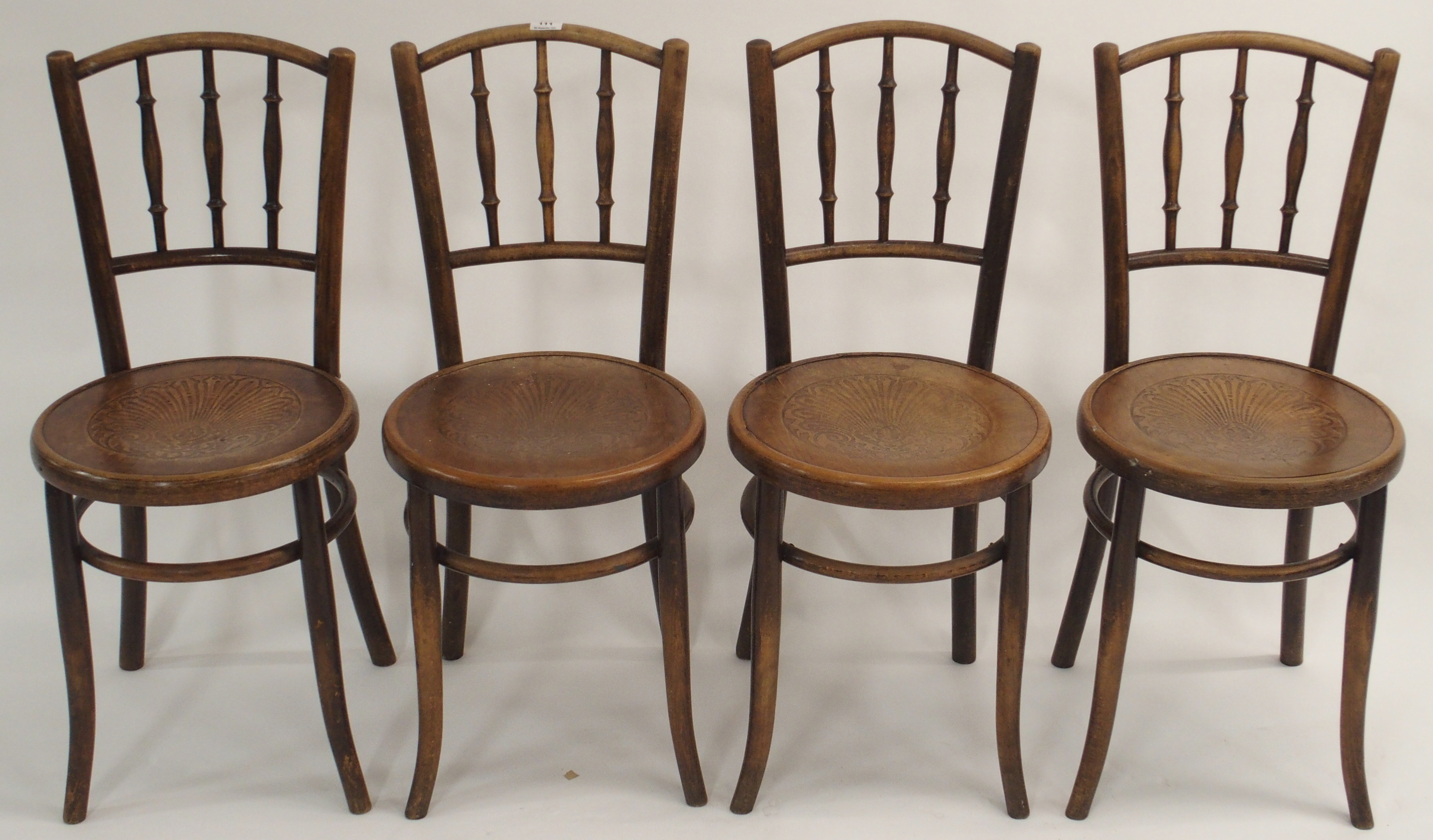 Four bentwood chairs (4) Condition Report: Available upon request