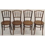 Four bentwood chairs (4) Condition Report: Available upon request